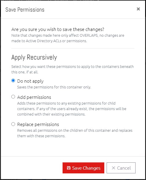 Save Permissions - Recursion