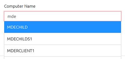 Adding a Self-Service Computer using the dropdown menu