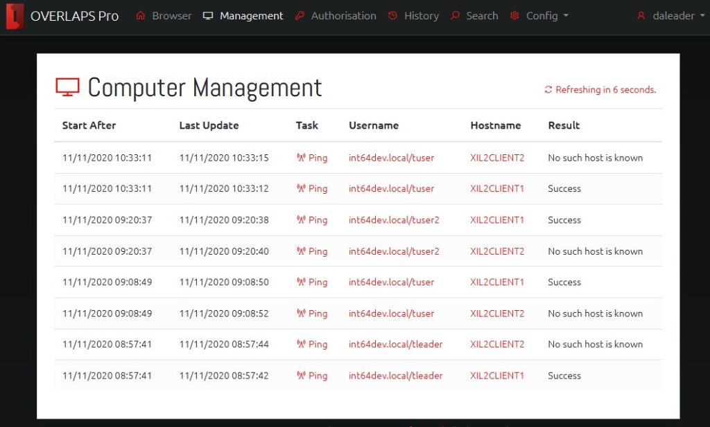 Computer Management History