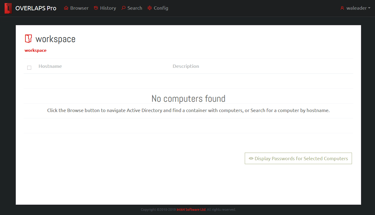 Search and Batch Password Retrieval