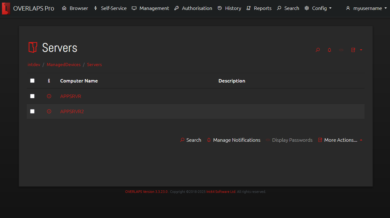 Dark Mode User Interface