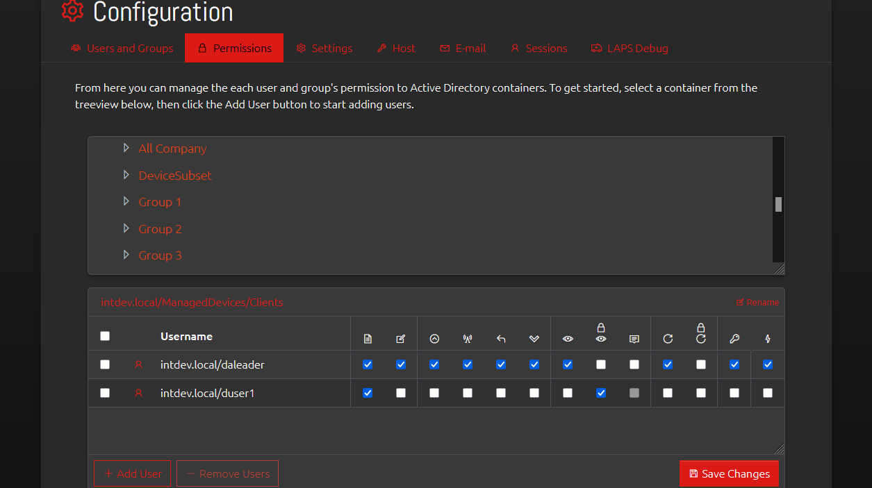 Granular Per-OU Permissions